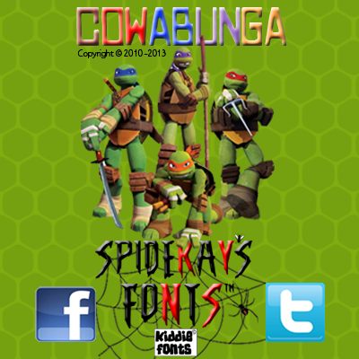 COWABUNGA шрифт