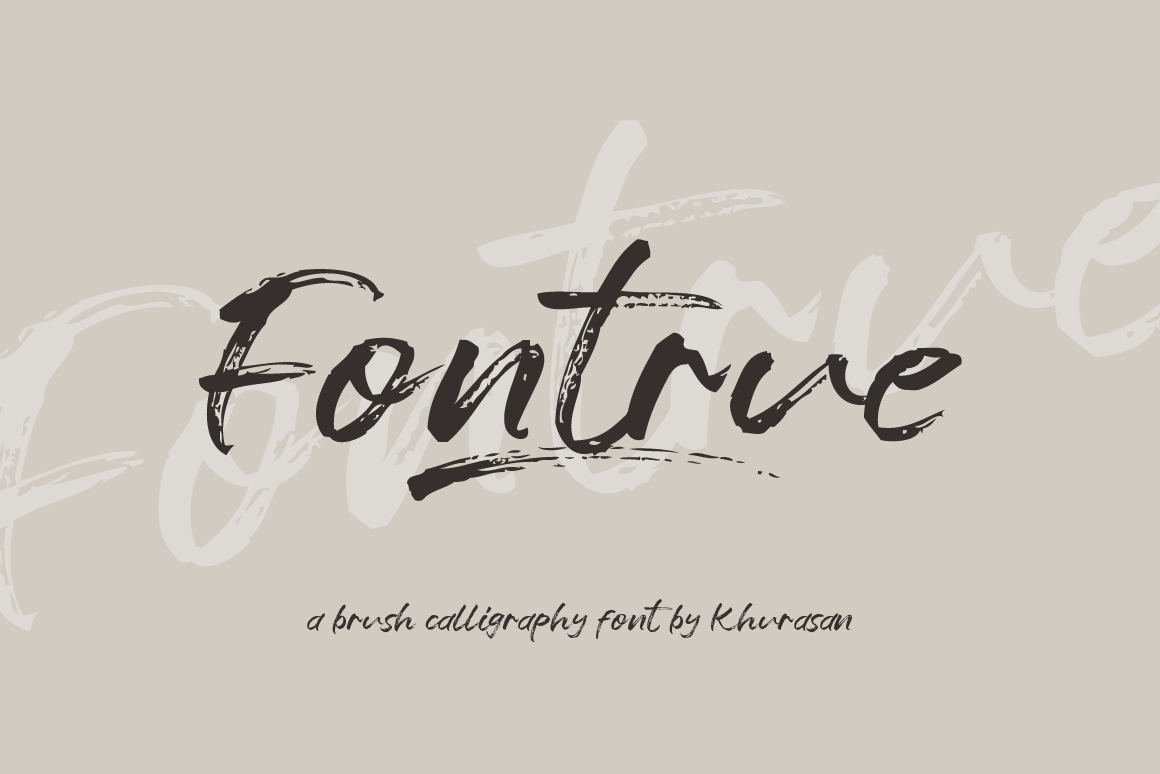Fontrue шрифт.