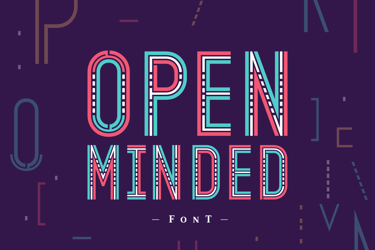 Openminded. Open-mindedness. Open Mind. Шрифт open.