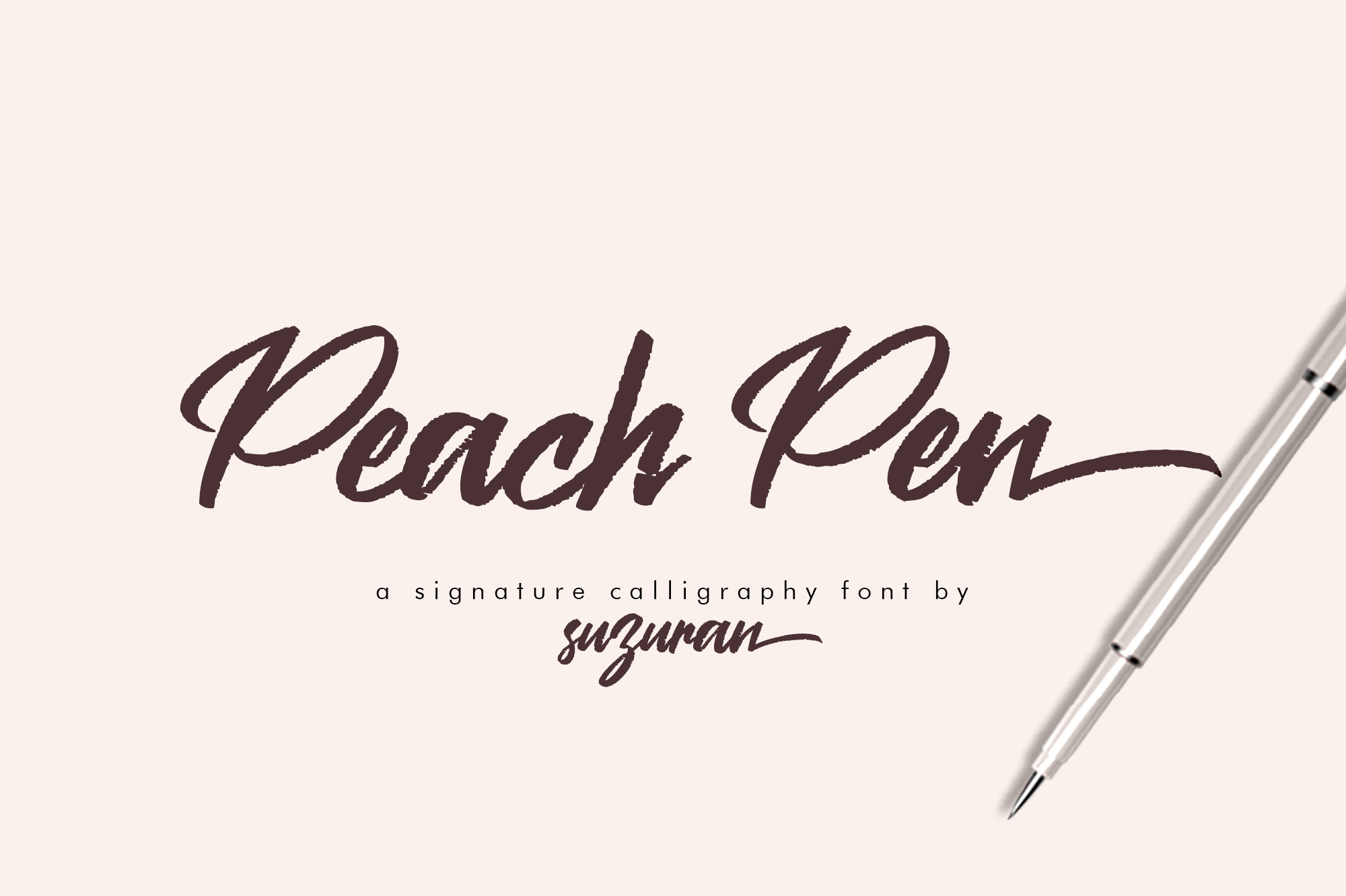Скачать шрифт Peach Pen. 