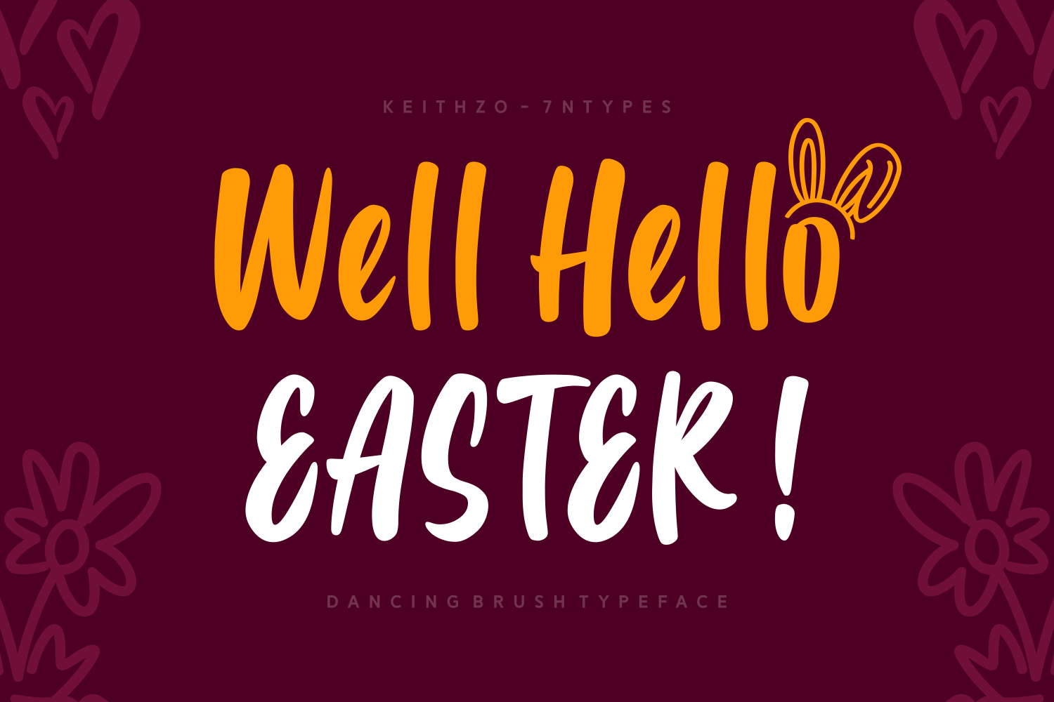 Well hello. Пасха шрифт. Wellhello. Best Easter fonts.